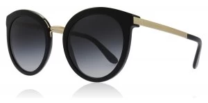 Image of Dolce & Gabbana DG4268 Sunglasses Black / Gold 5018G 52mm