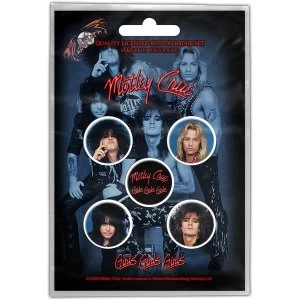 Image of Motley Crue - Girls, Girls, Girls Button Badge Pack