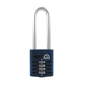 Image of Squire Combination Padlock with Extra Long Hardened Steel Shackle - 40mm