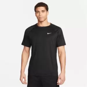 Image of Nike Dri-FIT Ready Mens Short-Sleeve Fitness Top - Black