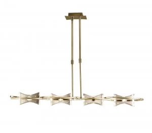 Image of Telescopic 4 Light G9 Line, Antique Brass