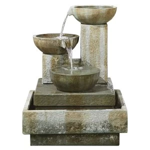 Image of Kelkay Patina Bowls Water Feature - Stone Effect
