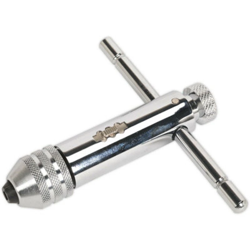 Image of Loops 105mm Bi-Directional Ratchet Tap Wrench - Metric M5 to M12 Threading Spanner Multi