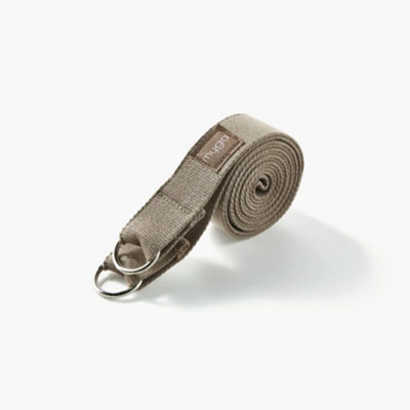 Image of Myga Adjustable Wood Cotton Yoga Belt Sling Strap
