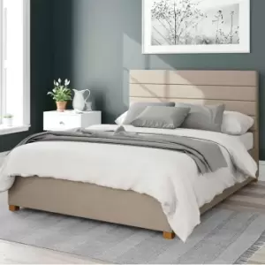 Image of Kelly Eire Linen Ottoman Bed Frame Natural