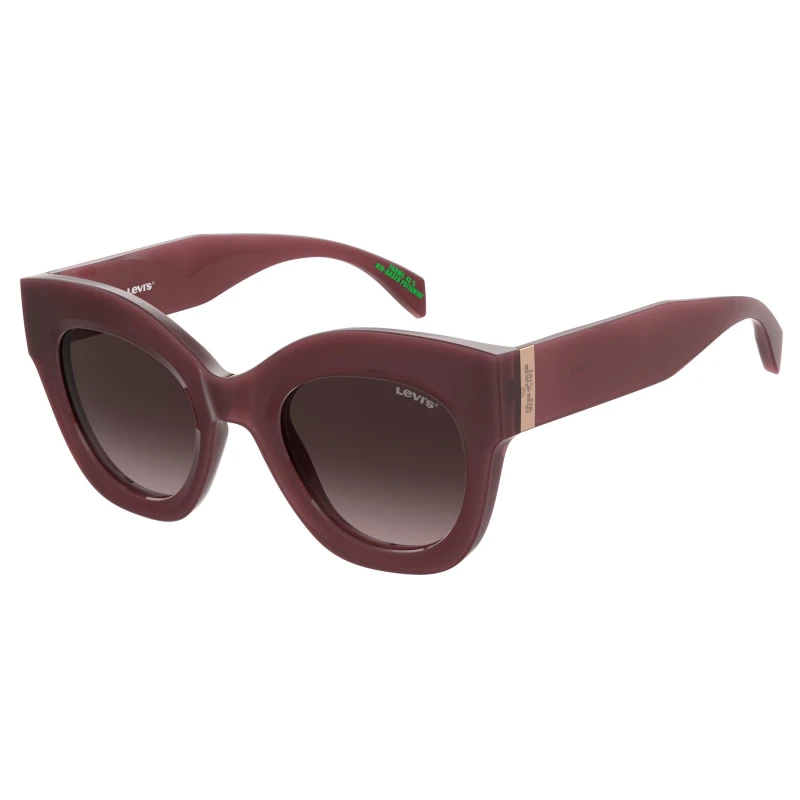 Image of Levis Womens Levis UV Protection Round Sunglasses Red female Ladies