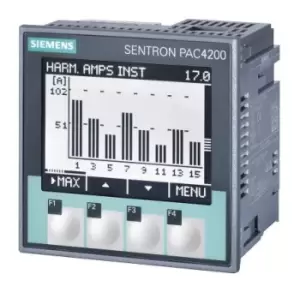 Image of Siemens PAC4200 LCD Energy Meter with Pulse Output, 92mm Cutout Height