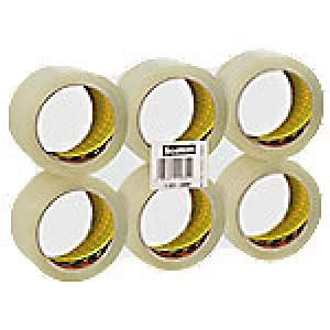 Image of Scotch Packaging Tape Classic 50 mm x 66 m Transparent 6 Rolls