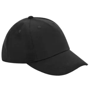 Image of Beechfield Childrens/Kids Organic Cotton 5 Panel Baseball Cap (One Size) (Black)