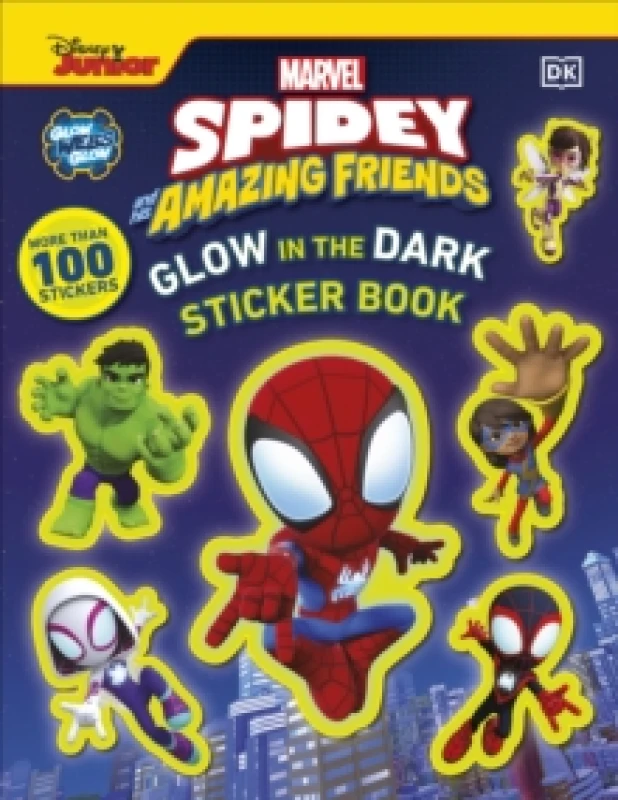 Image of Marvel Spidey and His Amazing Friends Glow in the Dark Sticker Book : With More Than 100 Stickers Paperback / softback
