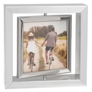 Image of Bright Silver Spin Frame 4x4