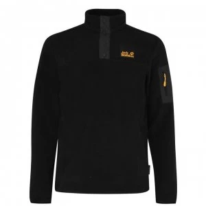 Image of Jack Wolfskin Snap Quadrant Fleece - Black 6000 SMU