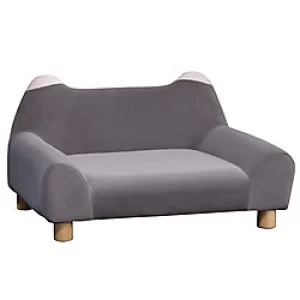 Image of PawHut Pet Sofa D04-150 360 x 630 x 430 mm Grey