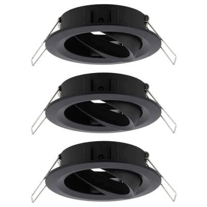 Image of Paulmann Paulmann 92487 EBL Choose Recess-mount bracket 3 Piece set 10 W Black (matt) 92487