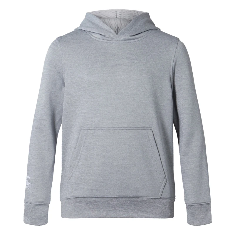 Image of Canterbury Club Lightweight Drawstring Hoodie in Grey Size: 4 Years Grey Unisex 4 Years