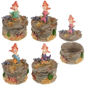 Image of Mermaid Trinket (Pack Of 4) Jewellery Box