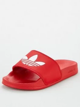 Image of Adidas Originals Adilette Lite Junior Sliders - Scarlet