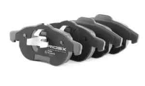 Image of RIDEX Brake pad set 402B0044 Brake pads,Brake pad set, disc brake OPEL,FIAT,CHEVROLET,ZAFIRA B (A05),Astra H Caravan (A04),Astra H Schragheck (A04)