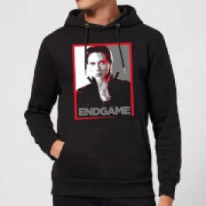 Image of Avengers Endgame Black Widow Poster Hoodie - Black