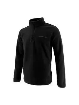 Image of Caterpillar Caterpillar Microfleece Quarter Zip, Black, Size L, Men