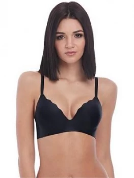 Image of b.tempt'd B.Wow'D Wire Free Bra - Black, Size 32D, Women