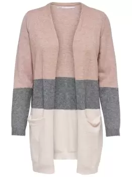 Image of ONLY Long Knitted Cardigan Women Pink