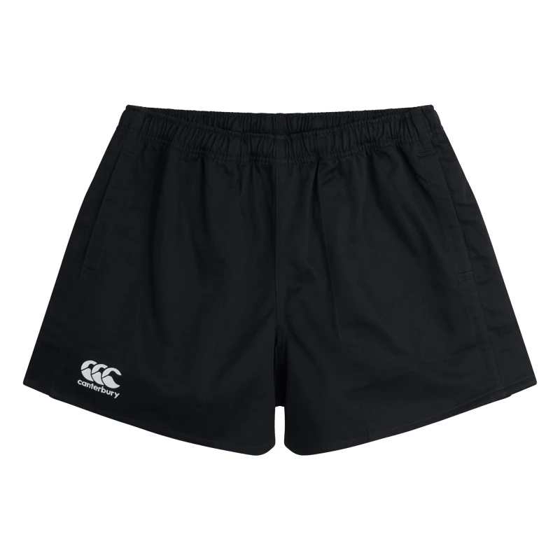 Image of Canterbury Canterbury Men Professional Cotton Shorts in Black Size: Small Black S Male 5063806437802