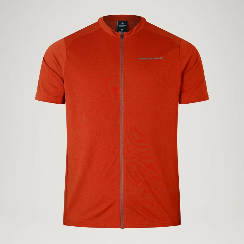 Image of Endura Loop Short Sleeve Jersey Large Red - Cycles UK