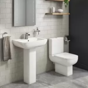Image of Seren Close Coupled Toilet and Full Pedestal Basin Suite