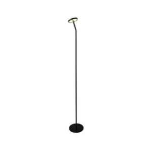 Image of Larissa Floor Lamp 9W 3000K Aluminium, Metal Sandy Black