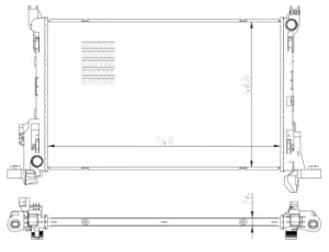 Image of NRF 59295 Engine Cooling Radiator Brazed cooling fins
