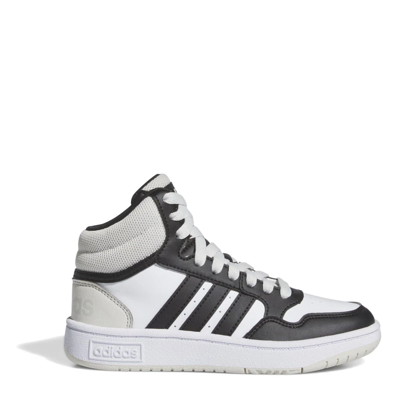 Image of adidas Hoops 3.0 High-Top Trainers Boys White/Black male C10 (28)
