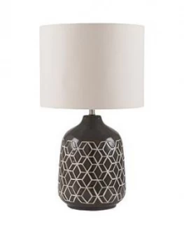 Image of Pacific Lifestyle Stratford Geo Ceramic Table Lamp