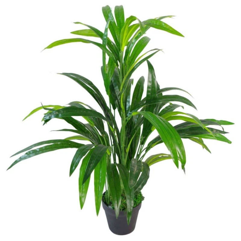 Image of Leaf 65cm Leaf Design UK Realistic Large Artificial Foliage Plant with Pot Green unisex