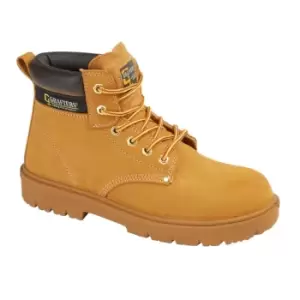 Image of Grafters Mens Leather Safety Boots (6.5 UK) (Honey)
