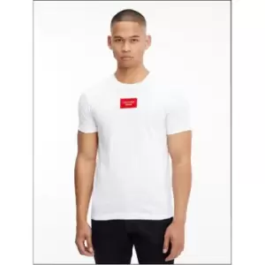 Image of Calvin Klein Jeans Small Center Box Tee - White