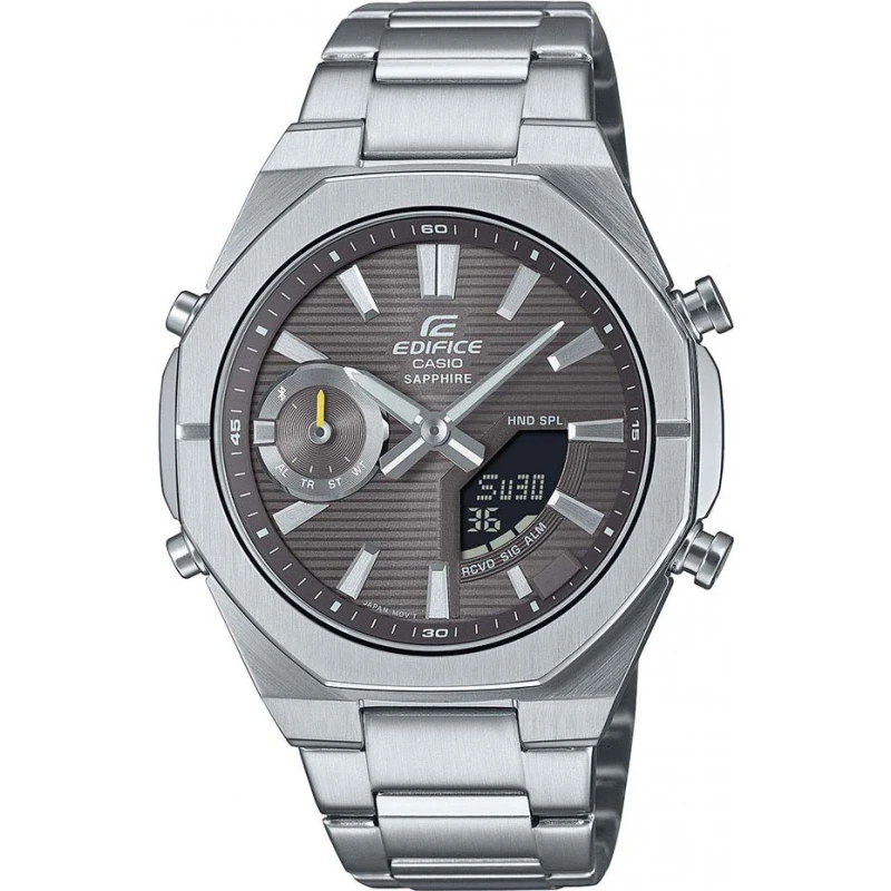 Image of Casio Casio Men ECB-S10D-8AEF Edifice 43mm Quartz Watch in Grey Grey One Size Male 4549526397363
