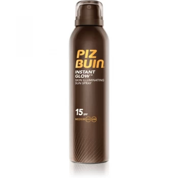 Image of Piz Buin Instant Glow Skin Illuminating Sun Spray Medium SPF15 150ml