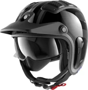 Image of Shark X-Drak 2 Thrust R Jet Helmet, black-grey, Size S, black-grey, Size S