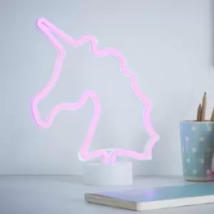 Image of Glow Clara Neon Unicorn Pink LED Table Light