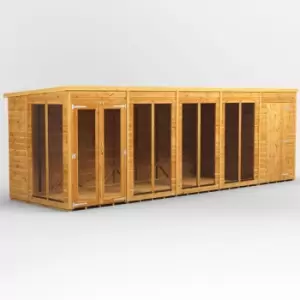 Image of 20x6 Power Pent Summerhouse Combi Building including 4ft Side Store