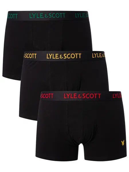 Image of Lyle & Scott Black 3 Pack Trunks