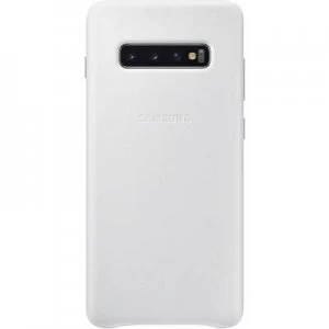 Image of Samsung Leather Back cover Samsung Galaxy S10+ White