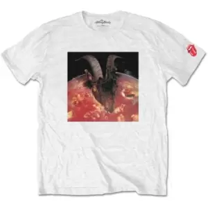 Image of The Rolling Stones - Goats Head Soup Unisex XX-Large T-Shirt - White