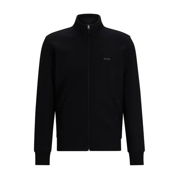 Image of Boss Skaz Curved Fleece Jacket - Black S