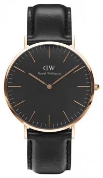 Image of Daniel Wellington Unisex Classic Sheffield 40mm Black Watch