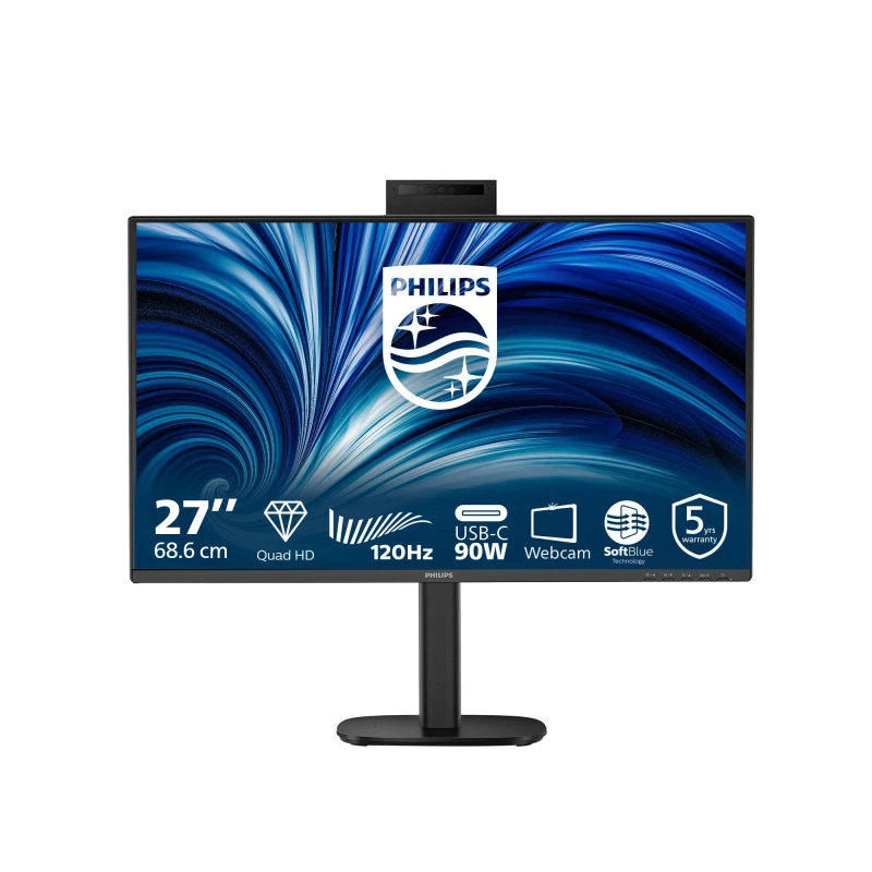 Image of Philips 3000 series 27B2U3601H/00 computer monitor 68.6cm (27") 2560 x 1440 pixels Quad HD LCD Black 27B2U3601H/00