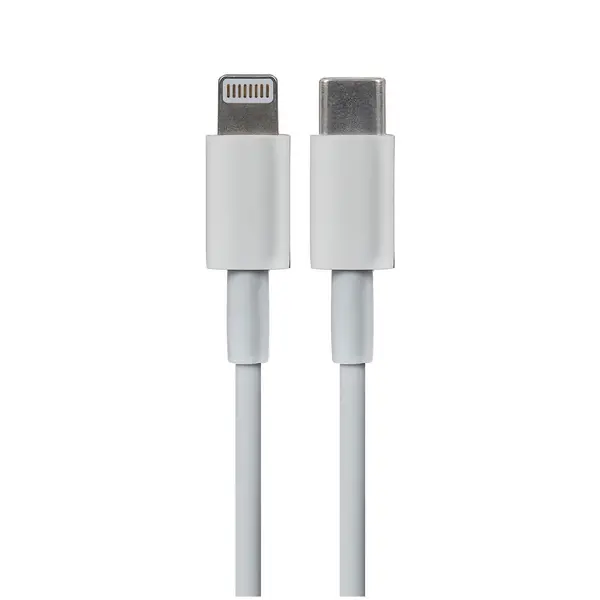 Image of Maplin Maplin Lightning to USB-C 20W High Speed Cable - White, 3m DT001_8PIN-USBC3M