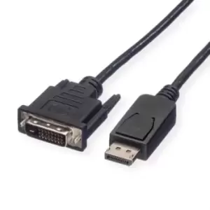 Image of Roline 11.04.5613 Audio Cable, Dp-Dvi/d Plug, 1M, Black