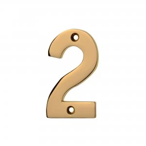 Image of Wickes Door Number 2 - Brass